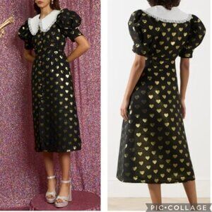 Sister Jane Golden Hearts Midi Dress NWT Size Medium Plus
